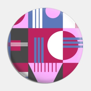 Pink and blue abstract Pin