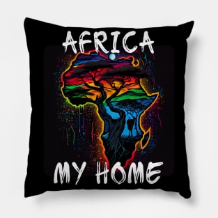 Africa, My Home 2 Pillow