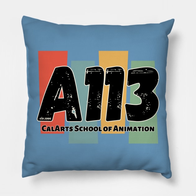 A113: CalArts School of Animation Pillow by KramerArt