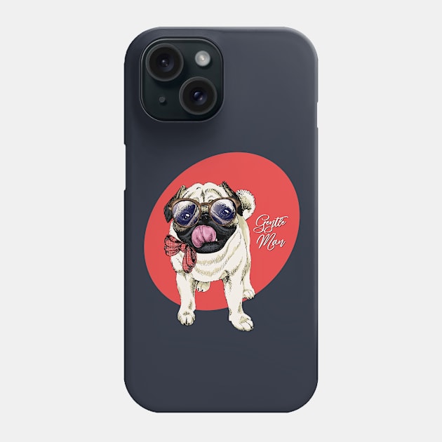 Puppy Gentle Man Phone Case by Mako Design 