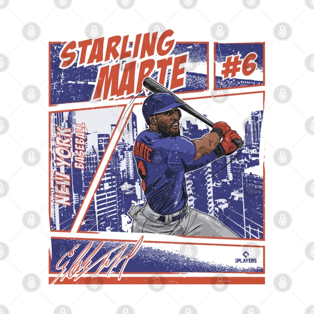 Starling Marte New York M Comic by ganisfarhan