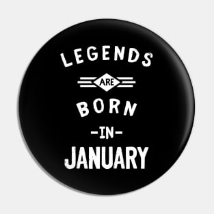 legends born in january Pin