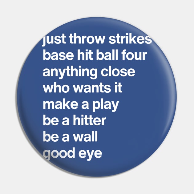 Ultimate Baseball Dad Sayings Pin by Genesee Jones