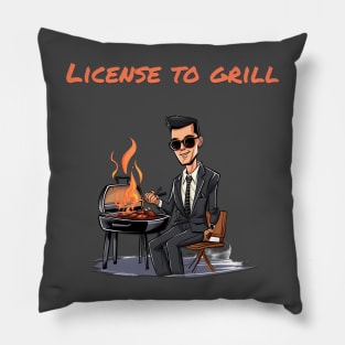 BBQ Grilling - License to Grill Pillow