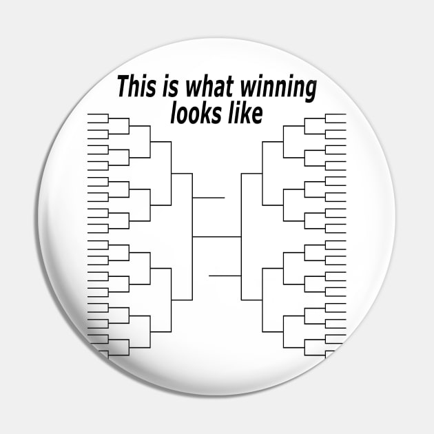 College Basketball Bracket Shirt Pin by LacaDesigns