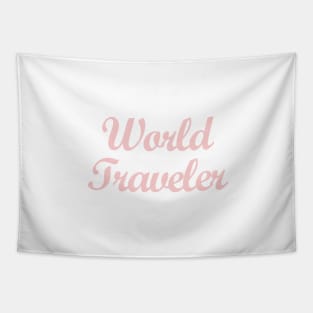 Millennial Pink World Traveler Tapestry