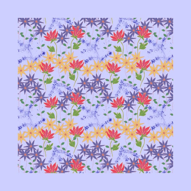 Wildflowers Pattern by MitaDreamDesign