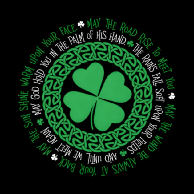 Irish Blessing Celtic Knot 4 Leaf C - St Patrick'S Day by jasper-cambridge