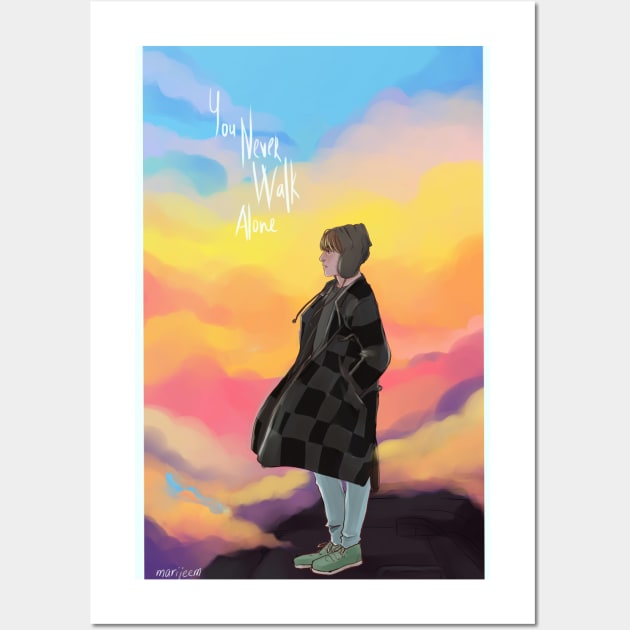 You never walk alone poster BTS Jimin Art Board Print for Sale by
