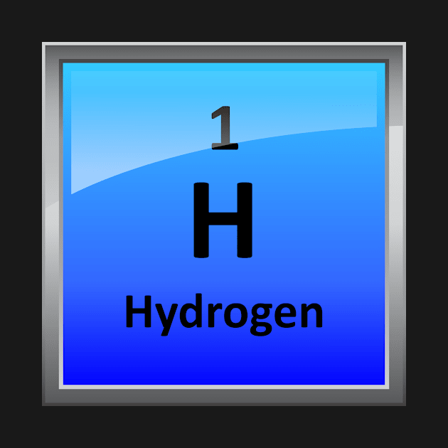 Hydrogen Element Tile - Periodic Table by sciencenotes