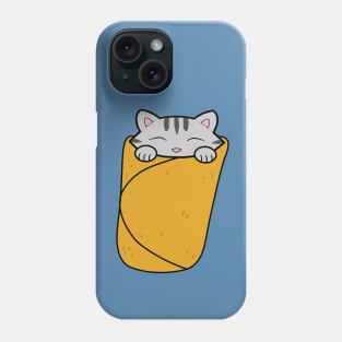 Purrito, cute cat burrito Phone Case