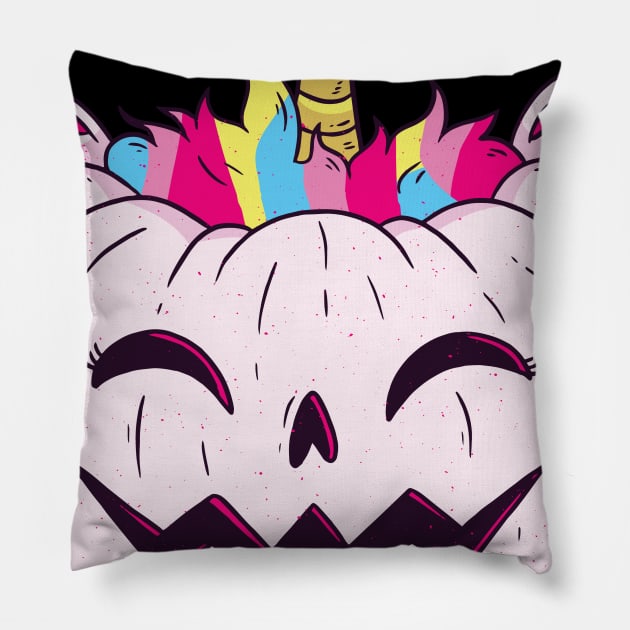 halloween UNICORN PUMPKIN funny Pillow by Midoart