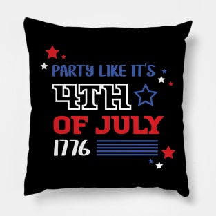 Party Like It’s 4th of July Tshirt Pillow