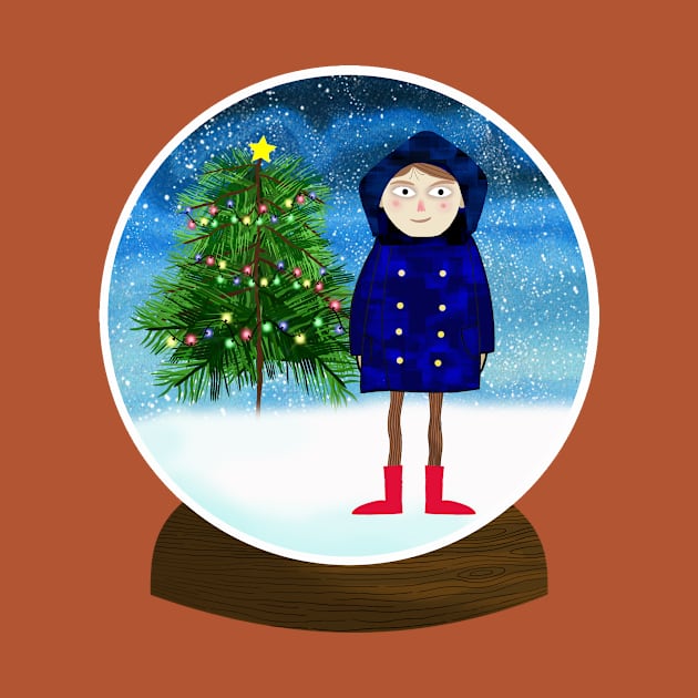 Christmas Snow Globe by Scratch