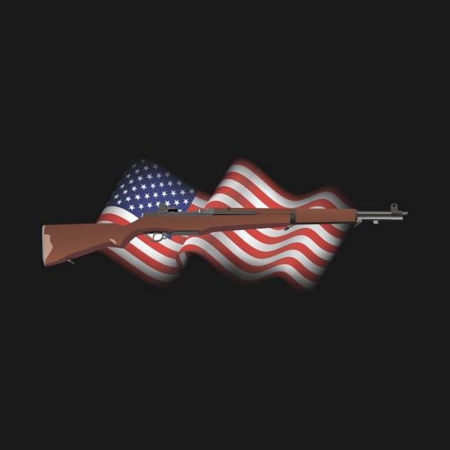 Patriotic American WW2 Rifle M1 Garand by NorseTech