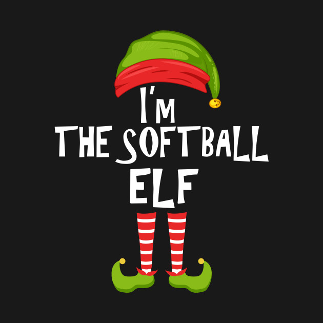 Discover I'm The Softball Elf Matching Family Christmas Party Pajama - Elf Matching Family Group Christmas P - T-Shirt