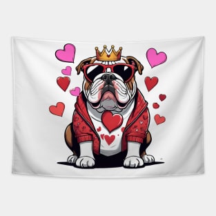 "Bulldog Love King" Tapestry