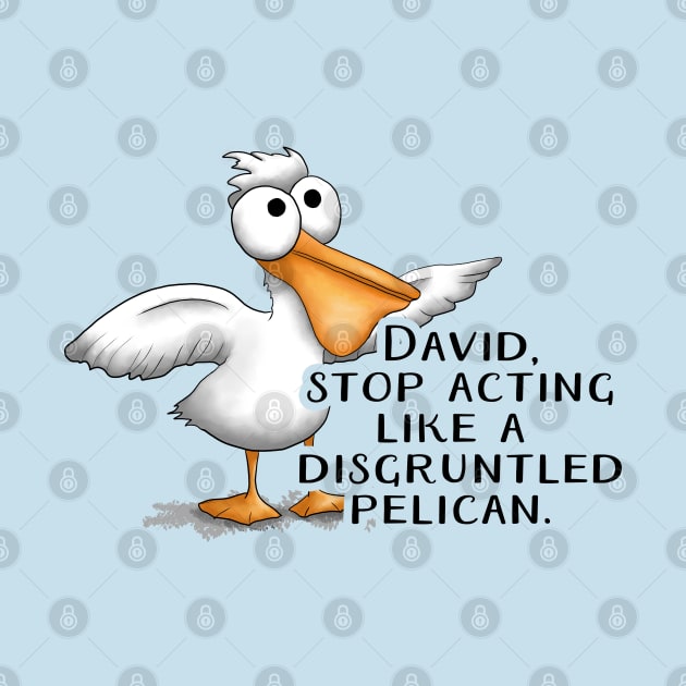 David Disgruntled Pelican by Donnaistic