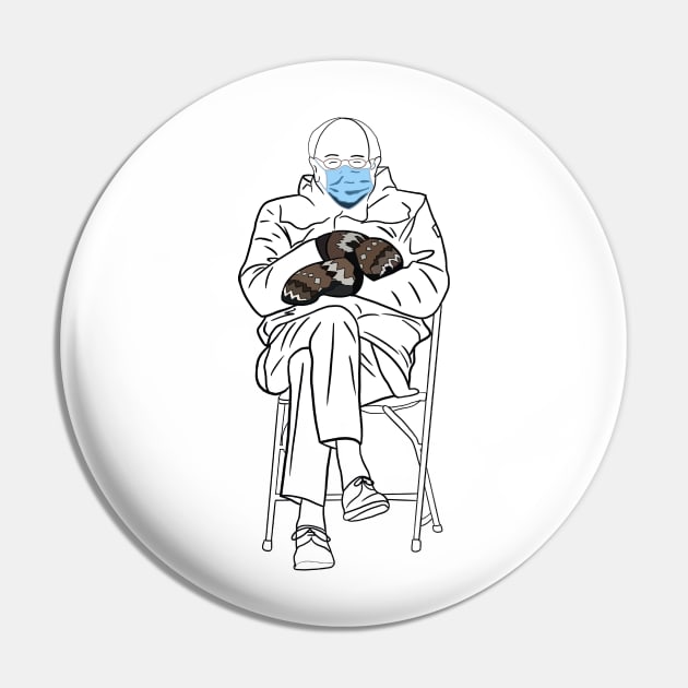 bernie sanders mittens line art Pin by SturgesC