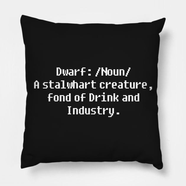 Dwarf Fortress: Dwarf Pillow by GonadSteadyBlade