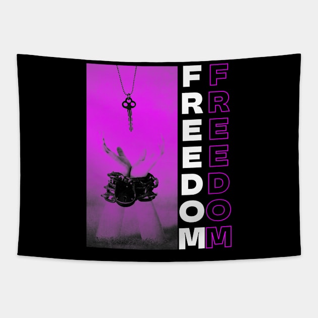 Purple Freedom Tapestry by MiaMagic