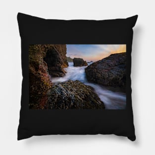 Sunset at Trinidad State Beach Pillow