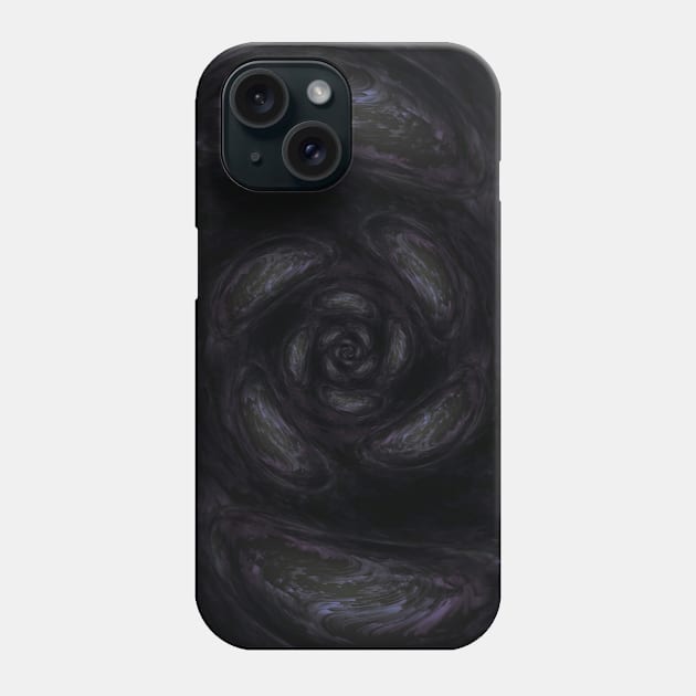 Goth Floral Dark Flower Rose Phone Case by Moon Art