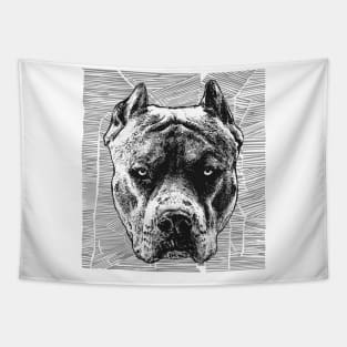 Pit bull terrier Tapestry