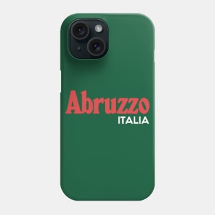 Abruzzo // Italia Typography Region Design Phone Case