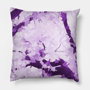 Autumn Reflections - color lavender Pillow