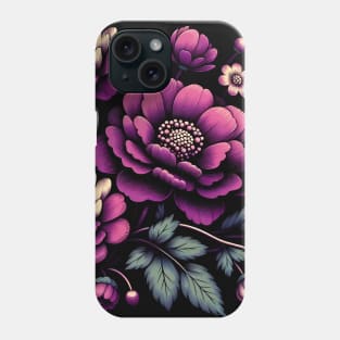 Pink Floral Illustration Phone Case