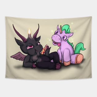 Baphomet and Unicorn Tapestry