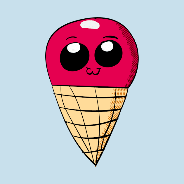 Chibi Ice Cream Cone Character by Eric03091978