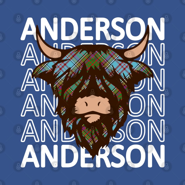 Clan Anderson - Hairy Coo by Taylor'd Designs