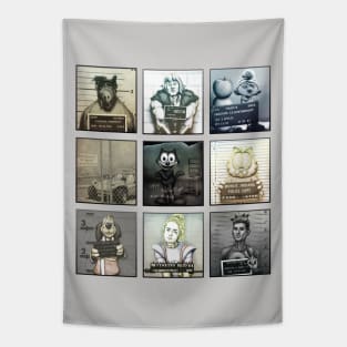 Celebrity Mugshot Collection Tapestry