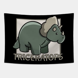 Cute Triceratops Tapestry