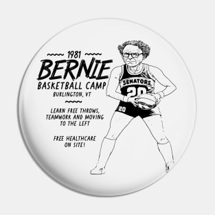 Retro Bernie Sanders Basketball Camp // Funny Bernie Sanders Baller Retro Pin