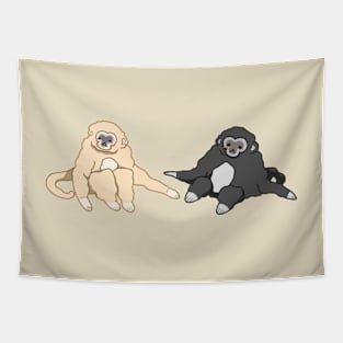 Silly Little Gibbons Tapestry