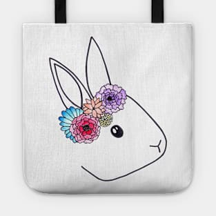 Flower Crown Bunny Tote