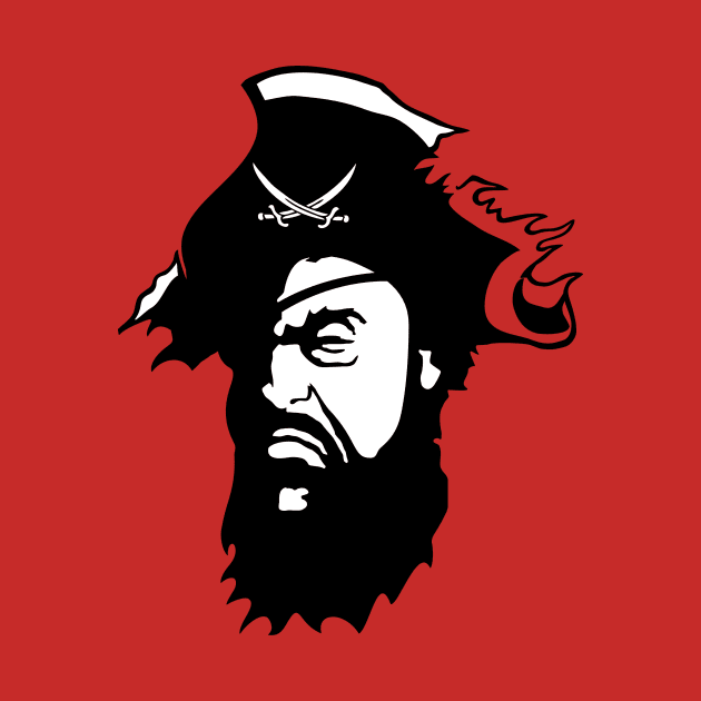 Pirate Captain Face Silhouette by AustralianMate