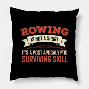 Rowing Canoe Rower Row Boat Kayak Kayaking Gift Pillow