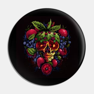 Skull Berry Cornucopia Heart thing Pin