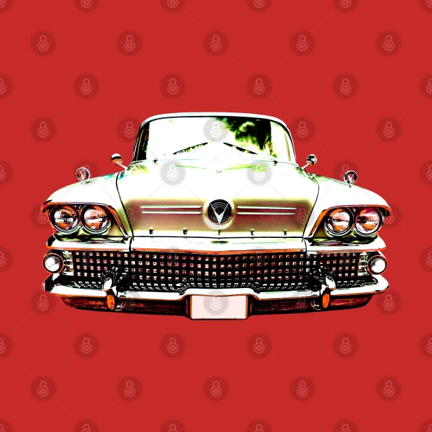 Buick Riviera 1950s American classic car high contrast by soitwouldseem