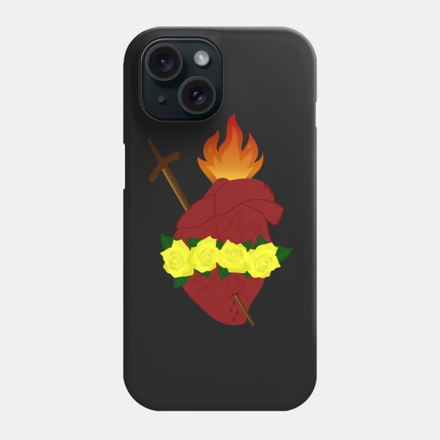 Immaculate Heart of Mary Phone Case by alinerope