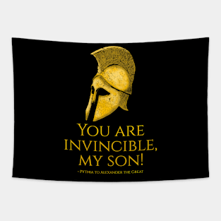 You are invincible, my son! - Pythia Tapestry