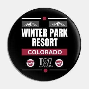 Winter Park Resort, Colorado. White text. Gift Ideas For The Ski Enthusiast. Pin