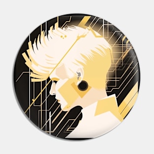 Futuristic Portrait: Embrace the Matrix-Inspired Aesthetic 3 Pin