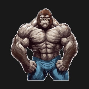 Bodybuilder Gorilla T-Shirt