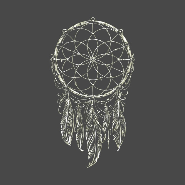 Traditional Dream Catcher Dark by Vecster