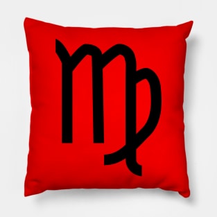 Virgo Horoscope Astrology Zodiac Black Pillow